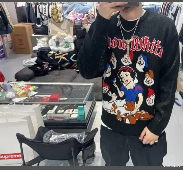 24FW SNOW Sweater Snow WHITE SWEATER White 0828